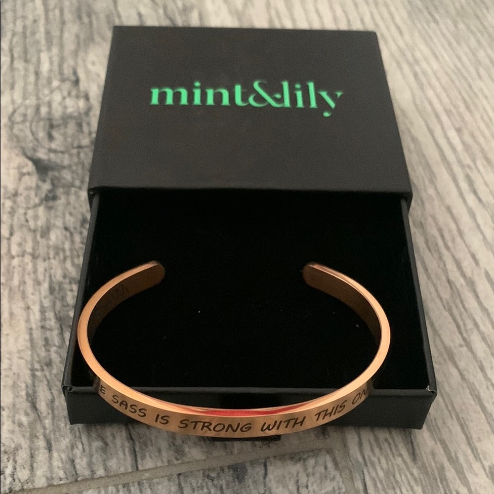 COPY - mint & lily Rose Gold Cuff Bracelet